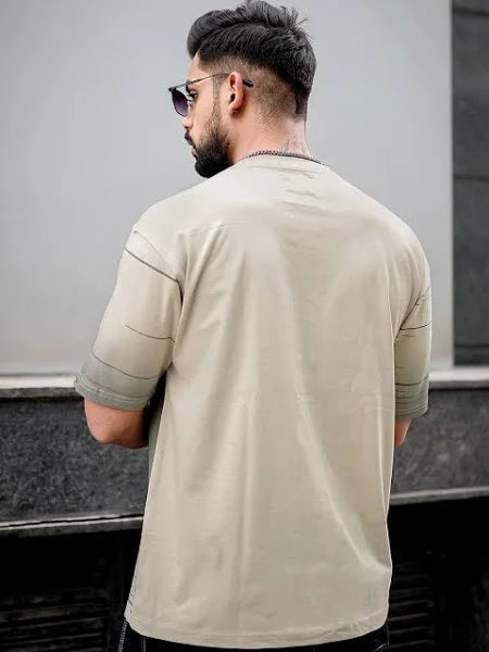 Men Oversized Fit Round-Neck T-Shirt